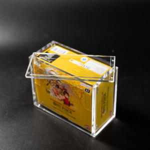 Factory Wholesale Price Custom High Quality Transparent Acrylic Game OP Storage <b>Box</b> <b>with</b> Magnetic <b>Lid</b> - Product Image 1