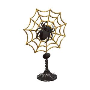 Support pour toile d'araignée en métal au design antique, idéal pour la décoration d'Halloween – Vente en gros - Product Image 4