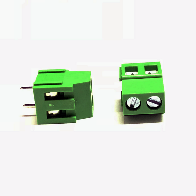Electronic components connector terminal block 2pins 128L-5.08-2P