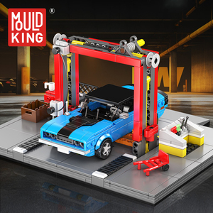 Mould King 24086 Garage de réparation et Challenger Muscle Car Mini World Series – Briques de construction pour enfants - Product Image 2