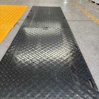 Tapis en plastique durable à haute résistance pour les chantiers de construction, la foresterie et les véhicules utilitaires, tapis de protection du sol en HDPE