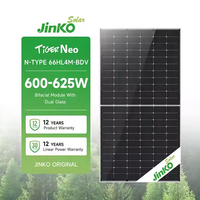 Nouvelle Arrivée Panneau Solaire Bifacial JKM66HL4M-BDV 600-625W Monocristallin à Demi-Cellules Haute Efficacité pour Toitures Résidentielles de Type N