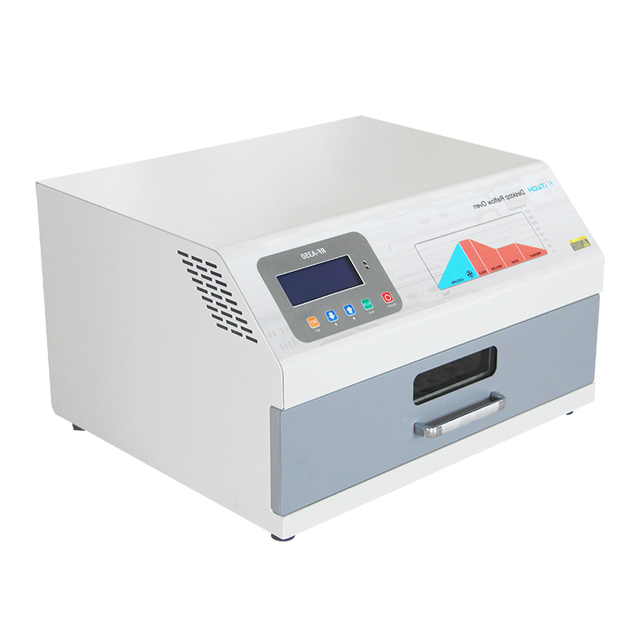 3600W SMT Drawer Lead-Free Reflow Oven Machine RF-500A Smd Pcb Soldering Reflow Oven Set With Infrared Heating Tube for PCB Weld