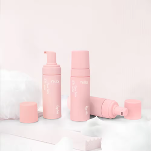 Envase de espuma esmerilado vacío <span class=keywords><strong>para</strong></span> <span class=keywords><strong>autobronceador</strong></span>, mousse, spray, limpiador facial, en colores rosa y blanco - Product Image 2