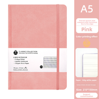Carnet de notes ligné DM transfrontalier mini A5 avec couverture en tissu/PP, 100 feuilles, journal simple avec sangle, agenda cadeau de grande valeur, logo personnalisé