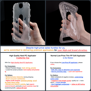 Kit applicateur de film de protection d'écran en verre trempé pour téléphone portable John, sans poussière, facile à installer, Magic Box - Product Image 4