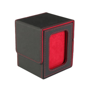 100 + PU Da cửa sổ Beck hộp trường hợp Yugioh mtg TCG trò chơi lưu trữ hộp đỏ giao dịch thẻ boong hộp - Product Image 6