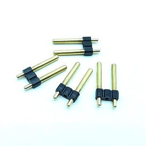 एकल पंक्ति पुरुष 1*40 2.54 मिमी गोल पिन हेडर सीधे कनेक्टर 1*2 पी 1*3 पी 1*3 पी 1x40p 1.15 1.8 मिमी हेडर और तार आवास - Product Image 4