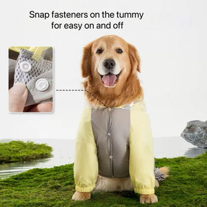 Jas hujan anjing besar anjing, besar tahan air sederhana <span class=keywords><strong>Golden</strong></span> <span class=keywords><strong>Retriever</strong></span> Labrador luar ruangan perjalanan pakaian anjing peliharaan - Product Image 2