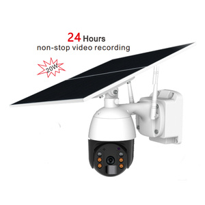 Máy ảnh PTZ năng lượng mặt trời 4G máy ảnh năng lượng mặt trời Wifi <span class=keywords><strong>24</strong></span> giờ không ngừng tiếp tục ghi âm với bảng điều khiển năng lượng mặt trời 20W và pin 24000mAh 3 Megapixel - Product Image 1