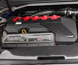 Nuevo Embellecedor de Cabina de Fibra de Carbono Seca con Acabado Brillante de Sarga 3K, Decoración para Cubierta de Motor para AUDI RS3 <span class=keywords><strong>TTRS</strong></span> EA855 2.5T Tipo Parachoques - Product Image 6