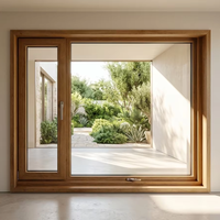 Ventana de Aluminio con Certificación Pasivhaus K=0.8 de Ultra Bajo Consumo Energético, Aislamiento Térmico Externo, Revestimiento WPC, Sistema de Ventana Oscilobatiente