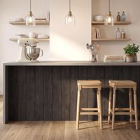 Lot de 16 panneaux muraux acoustiques en chêne fumé, auto-adhésifs, insonorisants, en feutre polyester PET avec grain de bois