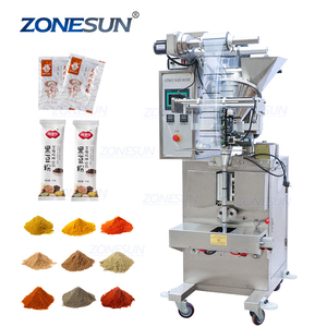 ZONESUN ZS-F100 4 Side Seal Pillow Plastic Bag Sealing Powder Filling Machine Price Automatic Packing Machine