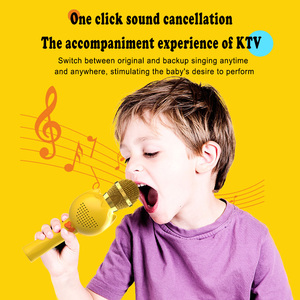 Microphone BT pour enfants personnalisé OEM ODM, microphone chantant de dessin animé, haut-parleur pleine fréquence, machine de karaoké sans fil rechargeable - Product Image 5
