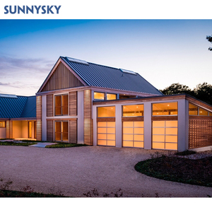 Sunnysky hiện đại tự động khu dân cư cắt cửa nhà để xe hợp kim nhôm tuôn ra cổng với bề mặt hoàn thiện cho biệt thự - Product Image 3