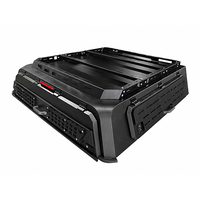 ANRICAT Housse de benne rigide en aluminium à trois portes pour pick-up, pliable manuellement, étanche et verrouillable, pour F-150 Tundra