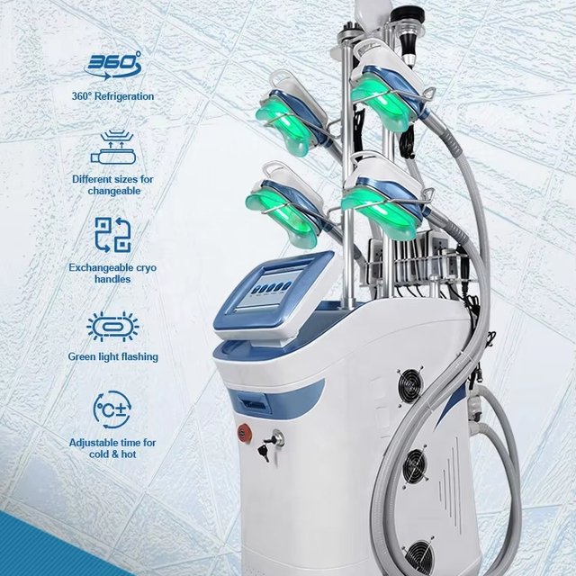 Professional Contouring Device 9-in-1 Cryo Slim Cryotherapy Fat Freezing & 360 Degree Body Shaping Skincare Jade Roller