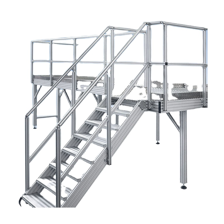 Máquina Industrial de montaje de pasarela, escalera plegable, plataforma de 3 escalones de aluminio, en venta