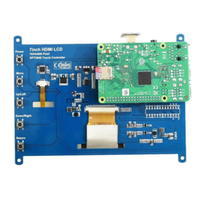 Raspberry 7 pulgadas HM LCD para Raspberry Pi 4B 3B Zero 2W 1024x600 IPS táctil capacitiva Ubuntu Kali Retropie OS Plug Play