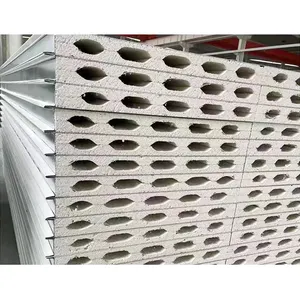 Fireproof High Temperature Resistant Rock Wool Sandwich Panel Wall Sandwich Panel Price Color Steel Roof Panel