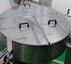 Jianfeng Quality 304 Stainless Steel Round <strong>Rotary</strong> Turntable Plastic Bottle Unscrambler <strong>Table</strong> - Product Image 5