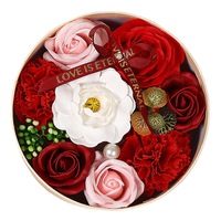 Savon en forme de rose artisanal Micheng de haute qualité, fleur naturelle au toucher réel, cadeau pour Halloween, la fête des mères, Noël, pour petite amie
