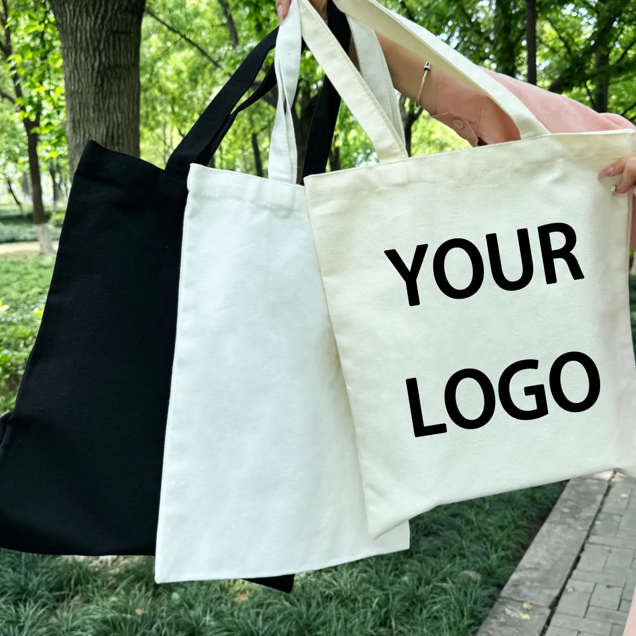रुइचेंग उच्च गुणवत्ता वाले कस्टम महिलाओं के कैनवास टोट बैग फैशन शोल्डर शॉपिंग बैग विज्ञापन के लिए महिलाओं के सूती टोट बैग