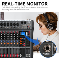CT160X Nouvelle Conception Table de Mixage Audio Professionnelle 16 Canaux USB Entrée Ordinateur MP3 pour DJ Studio