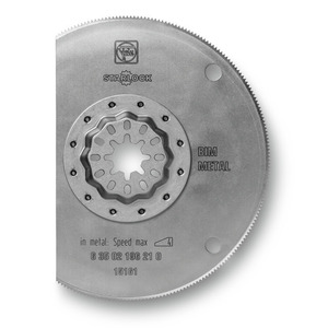 Hoja de sierra circular Fein Starlock de 120 mm HSS para corte de metal, grado industrial 15161 - Product Image 1
