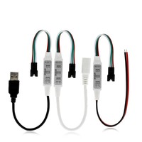 SP002E Mini Controlador de Tira de LED RGB de Píxeles Direccionables de 3 Teclas para Luz Led Magic 2017 Dream Color WS2811 WS2812B
