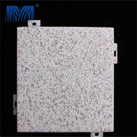 Revêtement mural en aluminium découpé au laser, insonorisant et ignifuge, pour façades métalliques de bâtiments, avec motif marbre, vente en gros