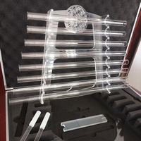 High End 7 String Crystal Harp Set Meditation Sound Healing Percussion 432Hz Seven String Chimes with Hammer