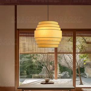 Lampe suspendue de style japonais faite à la main, base d'ampoule ronde E27, pour restaurant, salon de thé, salon, chambre à coucher, bureau - Product Image 1