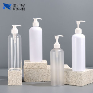 Minnie 500ml Plastic <b>Pump</b> <b>Bottles</b> Cylinder Shape Lotion <b>Pump</b> For Shower Gel Shampoo Body Lotion Travel Use - Product Image 4