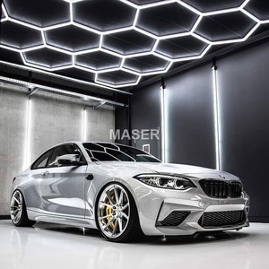 Lục giác ánh sáng nhà <span class=keywords><strong>LED</strong></span> trạm làm việc ánh sáng không có khu vực tối xe chi tiết tổ ong làm việc đèn cho Nhà để xe showroom - Product Image 3