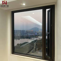 Ventana de Balcón de Aleación de Aluminio con Vista Panorámica de 360 Grados, Moderna, Oscilante, Horizontal, Personalizable, con Microventilación, para Sala de Estar de Hotel