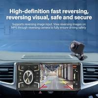Lecteur MP3/MP5/MP4 universel pour voiture 1 Din 4 pouces avec écran tactile, stéréo, Carplay et Android Auto sans fil, amplificateur, navigation, BT, FM