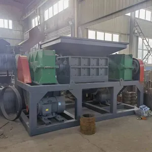 Two Shaft Metal Scrap Crusher Car Shell And Tyre Double Shaft Shredder Machine