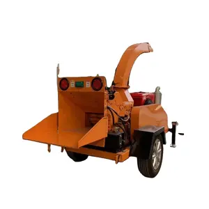 Cây máy gỗ chipper theo dõi/Crawler gỗ chipper Shredder 30HP động cơ gỗ chipper Máy PELLET máy