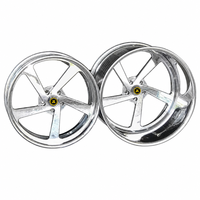 Jantes forgées JZ Custom 2/3 pièces 20 22 24 26 28 30 pouces, polies/chromées, design 5 branches, pour voitures particulières