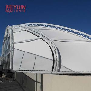 Carpa de Membrana Tensada con Estructura de Acero para Estacionamiento, Cubierta para Estacionamiento, Carpa para Techo de Estadio, Fabricada con PTFE y PVDF - Product Image 1
