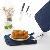 Mitaines de four résistantes à la chaleur, 100% coton, lot de 4 pièces résistant à la chaleur pour four, pour la cuisson, le Barbecue