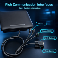 Lecteur RFID UHF intégré 860-960 MHz ISO 18000 6C PoE TCP IP RS232 RS485 longue portée pour système de suivi des actifs