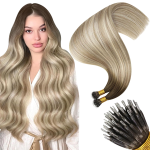 Extensions de <span class=keywords><strong>cheveux</strong></span> humains Luxsea, lisses naturels avec balayage <span class=keywords><strong>blond</strong></span> <span class=keywords><strong>clair</strong></span> naturel, extensions de <span class=keywords><strong>cheveux</strong></span> à anneaux nano, <span class=keywords><strong>cheveux</strong></span> humains bruns - Product Image 1