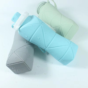 Taza de agua plegable de silicona, botella de agua portátil para deportes al aire libre, taza telescópica, taza informal, botella de agua plegable, regalo - Product Image 4