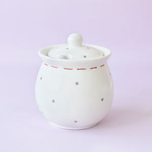 BONWILL bol à sucre en céramique avec couvercle et cuillère coq de poulet récipient de stockage des aliments boîte à sel de cuisine Condiment Jarr - Product Image 4