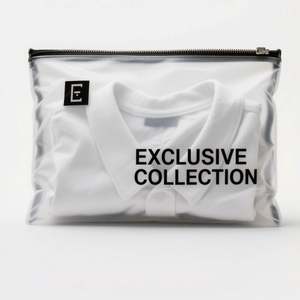 Hot Selling Custom Printed T-Shirt Packaging Frosted Zipper Bags with Recyclable Material for <b>Socks</b> <b>Shoes</b> & Clothing - Product Image 4