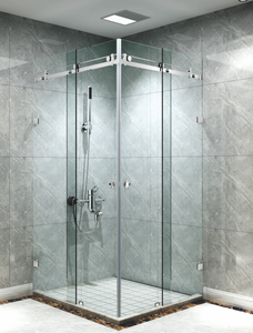 Professionale di fabbrica in acciaio inox a doppia ruota porta scorrevole Kit Hardware per il bagno porta di vetro - Product Image 6