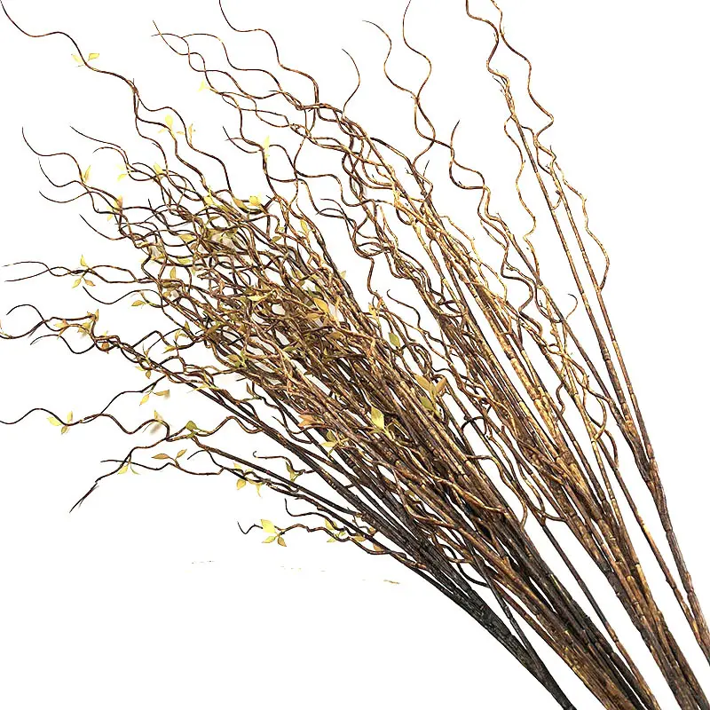 Home decor artificial tree branches 4 fork 115 cm length artificial dried branch for wedding flower arrangement